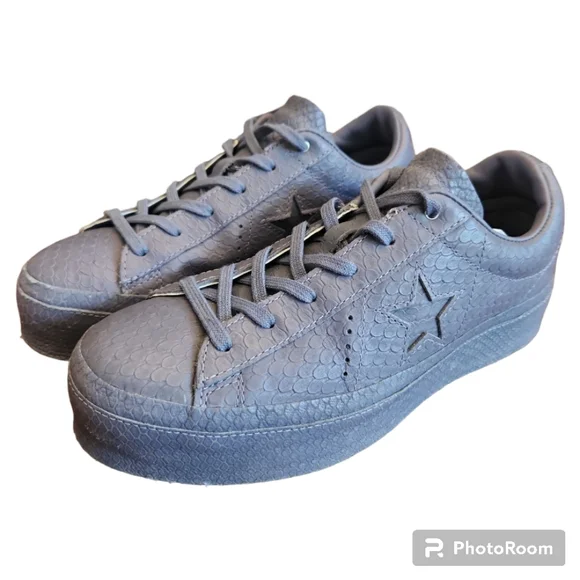 Converse One Star Platform Ox - Carbon - Picture 7 of 11